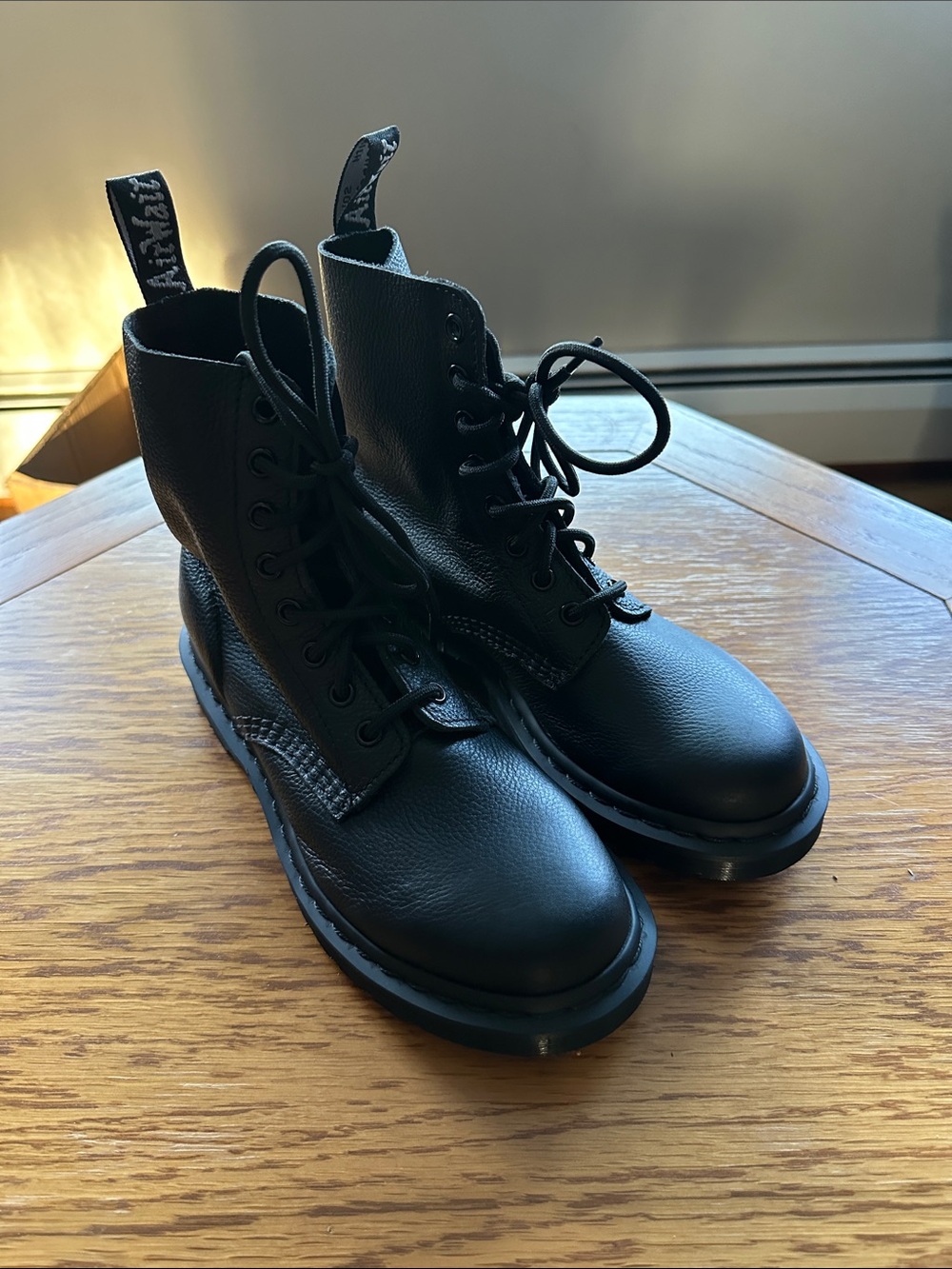 *DR. MARTENS* Men’s 1460 Pascal Virginia Leather Lace-Up Combat Boots Size 6 - Picture 4 of 15